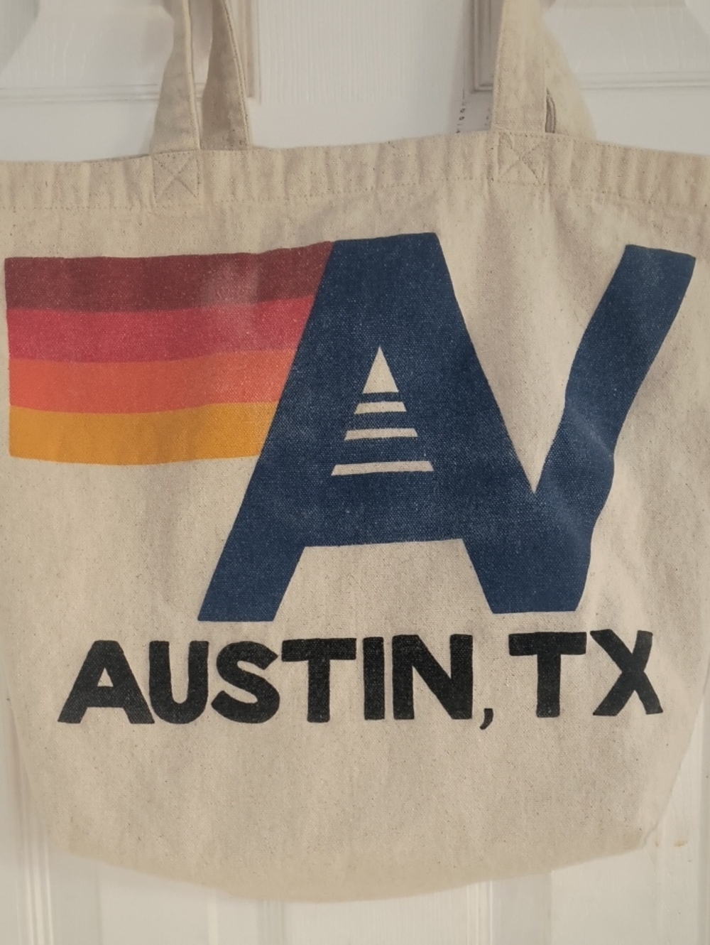 Aviator Nation Austin TX Canvas Tote Bag - Picture 2 of 4